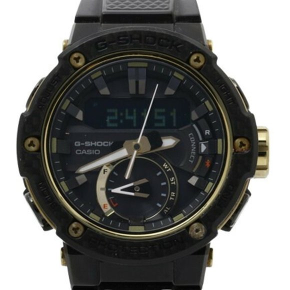 CASIO G-SHOCK G-STEEL GST-B200X-1A9JF Men's Watch Black Carbon Fiber Stainl...